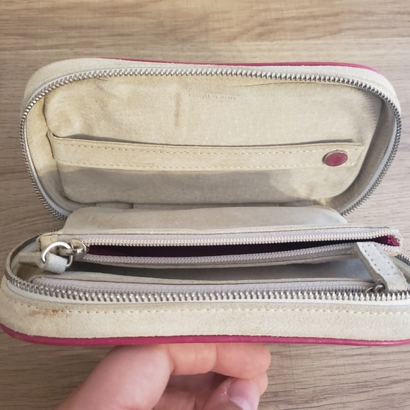 Vintage Coach Cream Suede Leather Jewelry Case - Picture 11 of 16